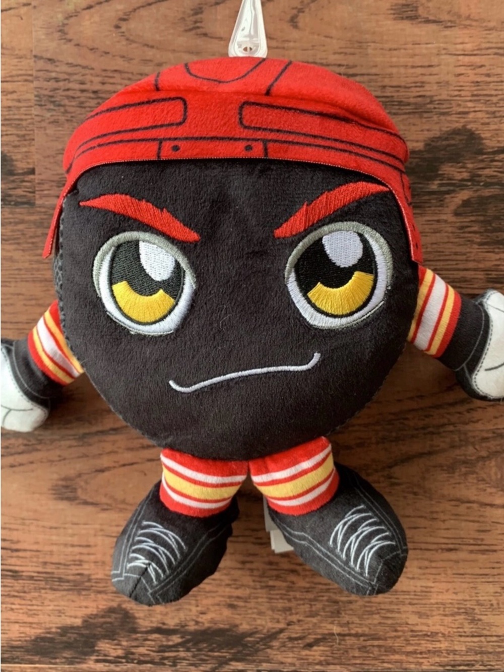Bleacher Creatures NHL Calgary Flames Hockey Puck 8” Kuricha Plush Chibi